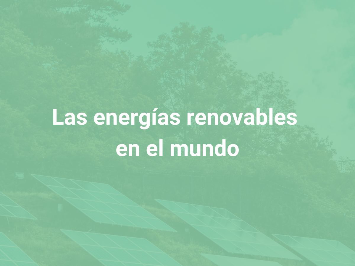 Las energías renovables en el mundo